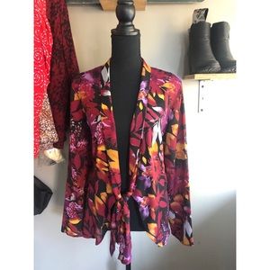 Colorful Sheer Cardigan